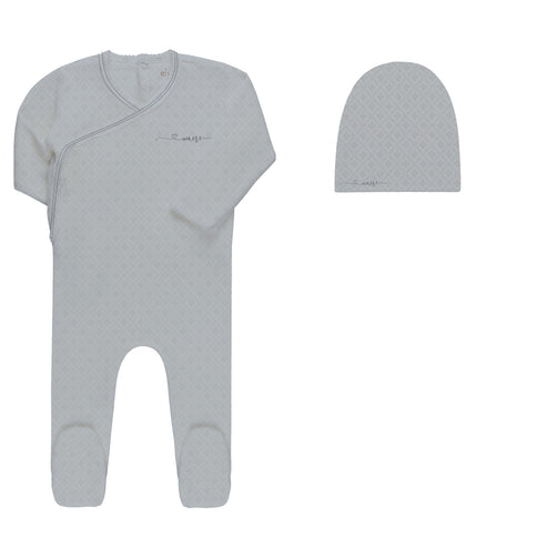 Ely's & Co Organic Amore Pointelle Footie & Beanie