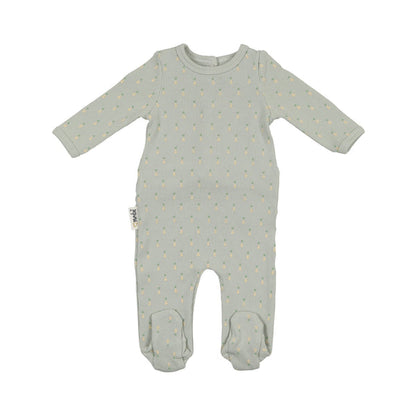 Maniere Ribbed Pineapple Footie