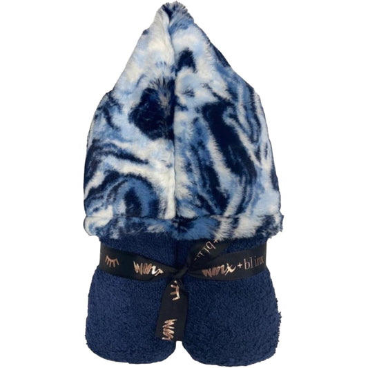 Winx+Blinx Seal Marble Navy Hooded Towel