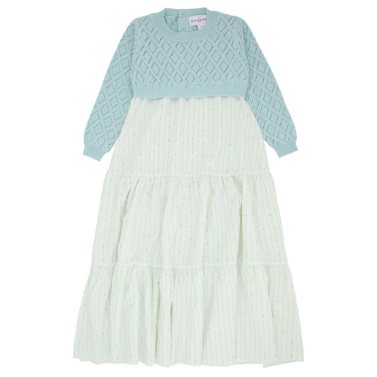 Miss Mini Pointelle Knit Shabbos Robe