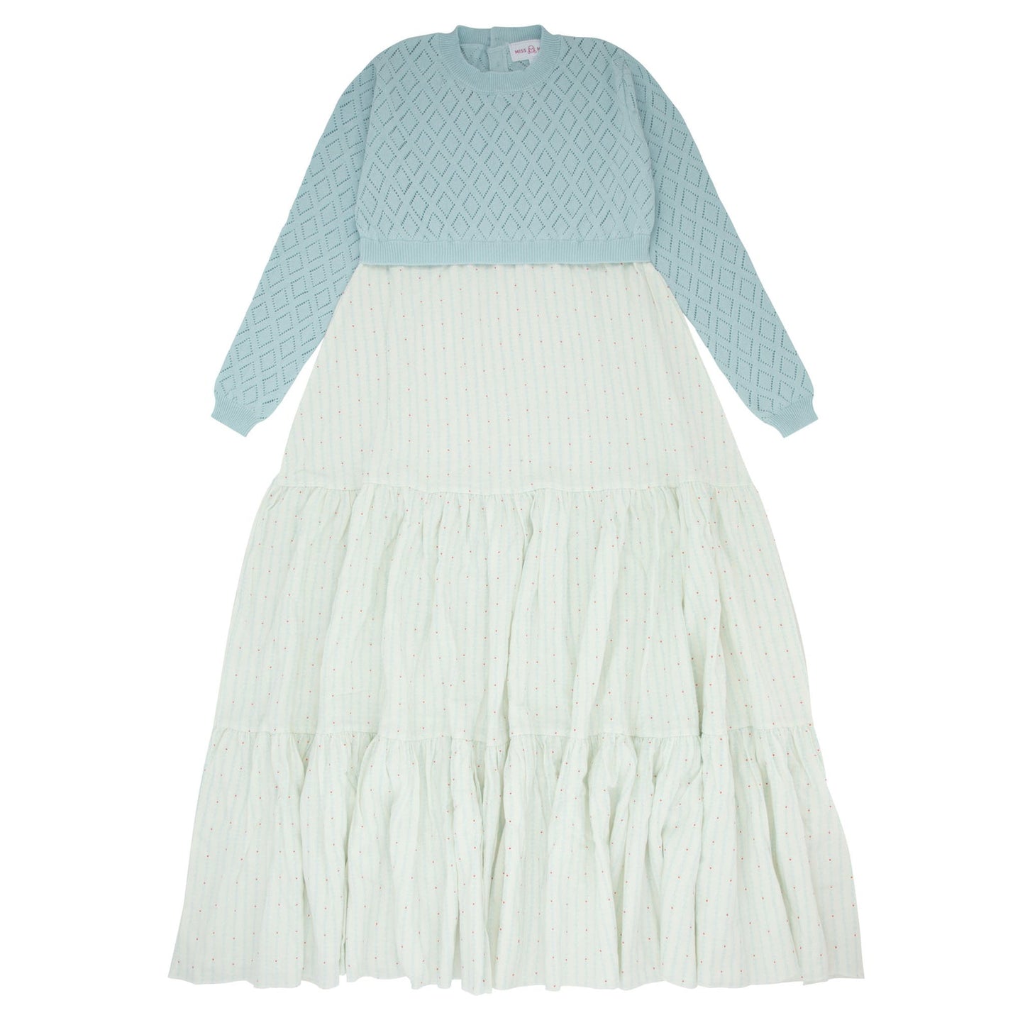 Miss Mini Pointelle Knit Teen Robe