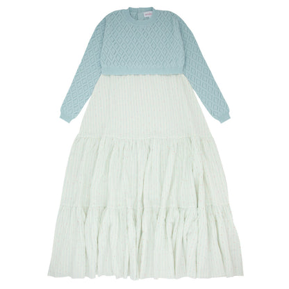 Miss Mini Pointelle Knit Teen Robe