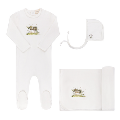 Ely's & Co Watercolor Cradle 3pc Set (girl)