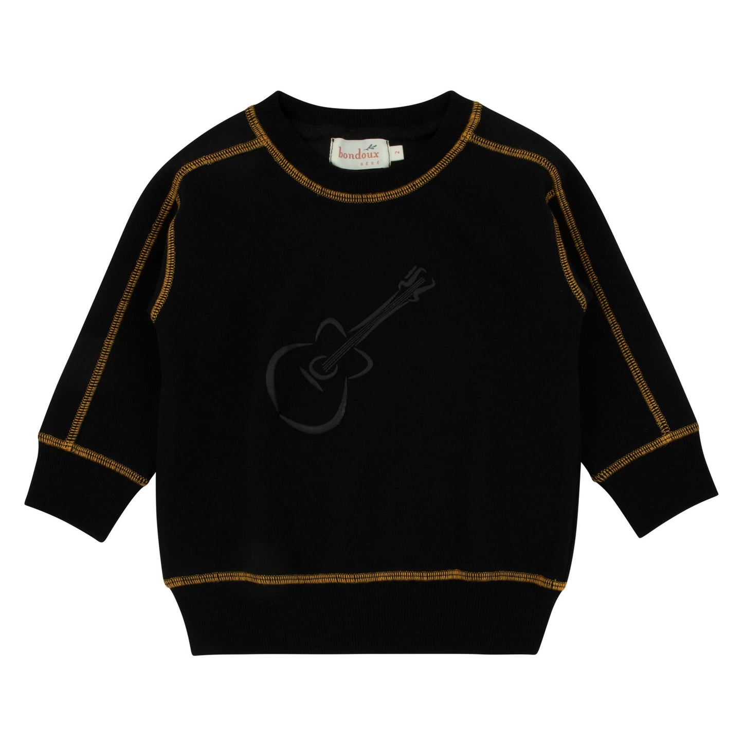 Bondoux Yellow N Denim Little Boys Top