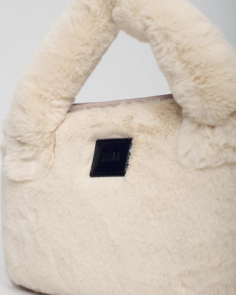 7AM Romy Stroller Organizer Ushuaia (Arctic White Fur)