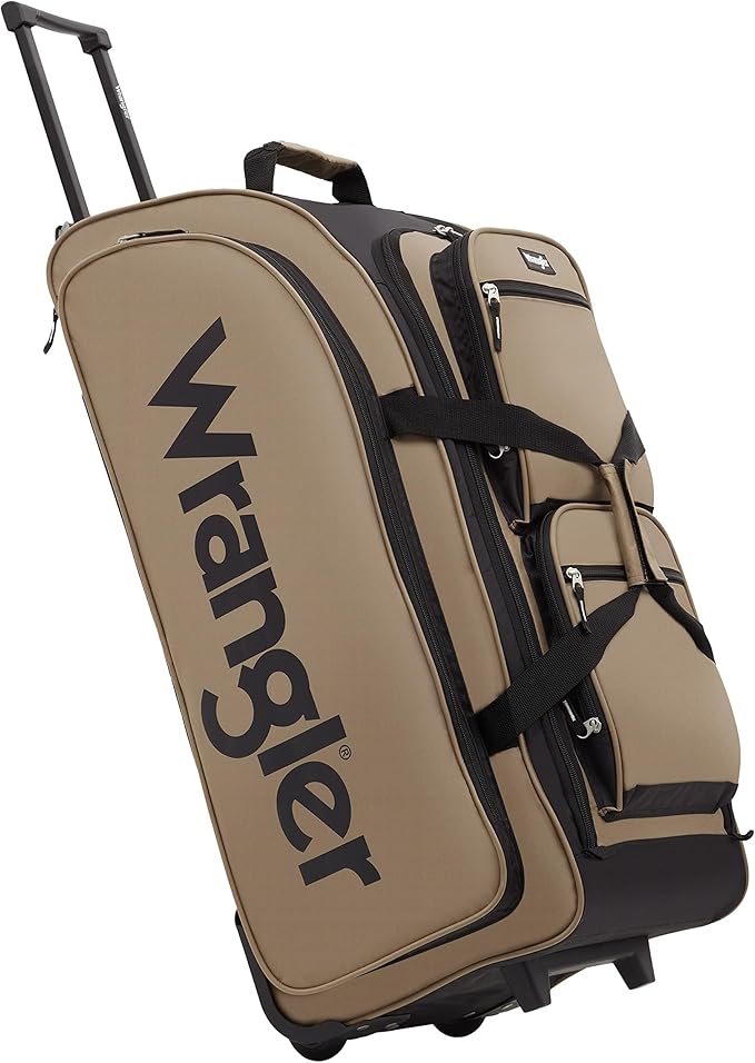 Pre-order Wrangler Wesley 30-Inch Rolling Duffel Bag (Tannin)