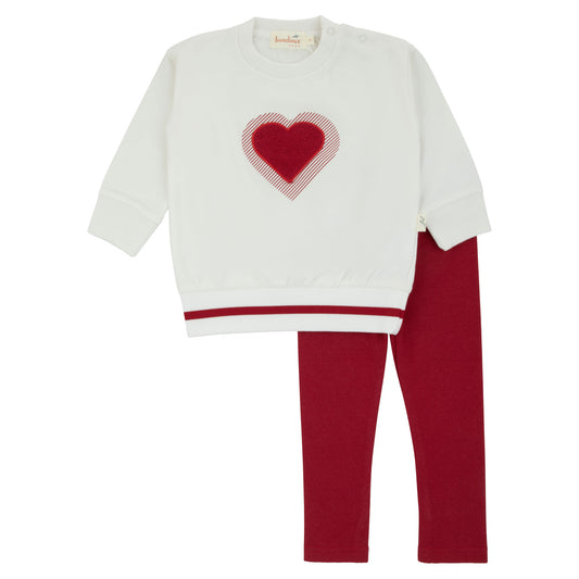 Bondoux Terry Heart 2pc Set (girl)
