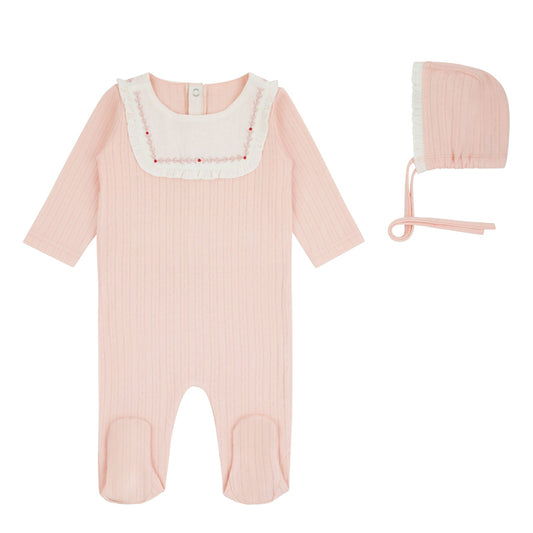 Miss Mini Pointelle Knit Girl Footie