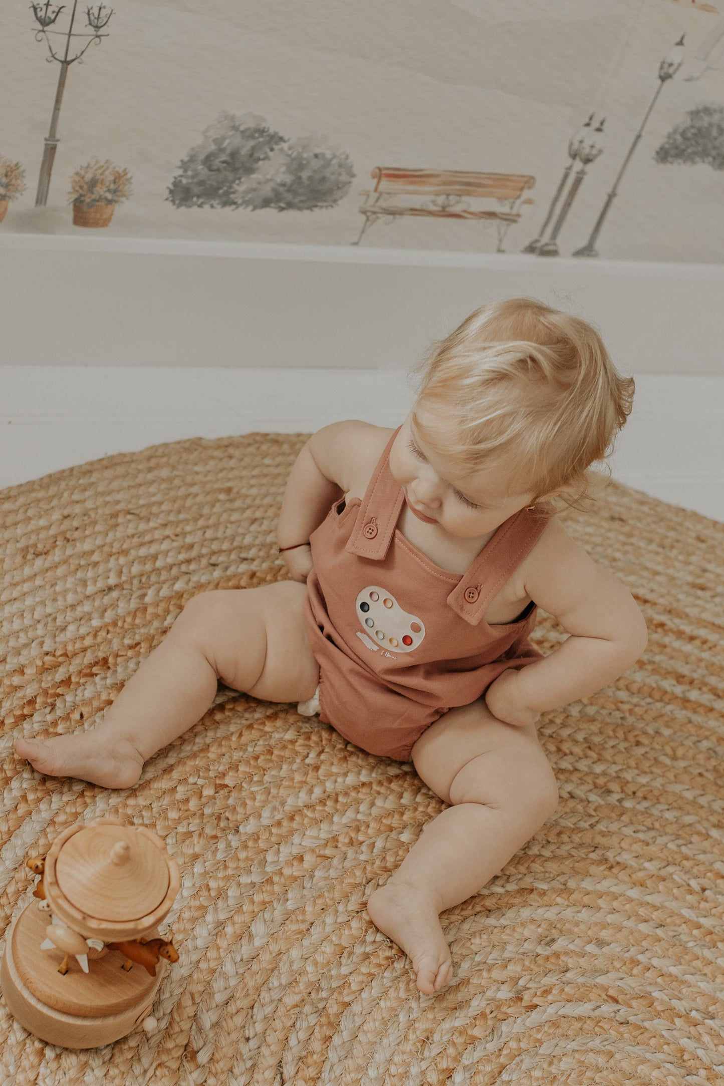 Bondoux Pallette Romper (girl)