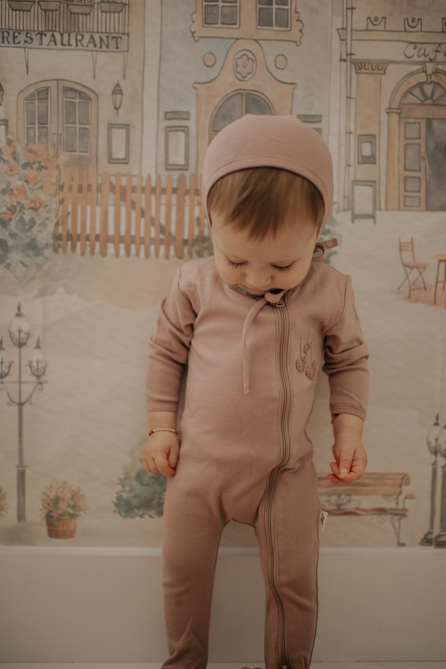 Bondoux Zipper Footie (girl)