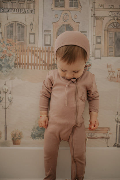 Bondoux Zipper Footie (girl)