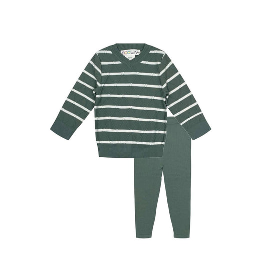 Teela Stripes Baby Boy Set