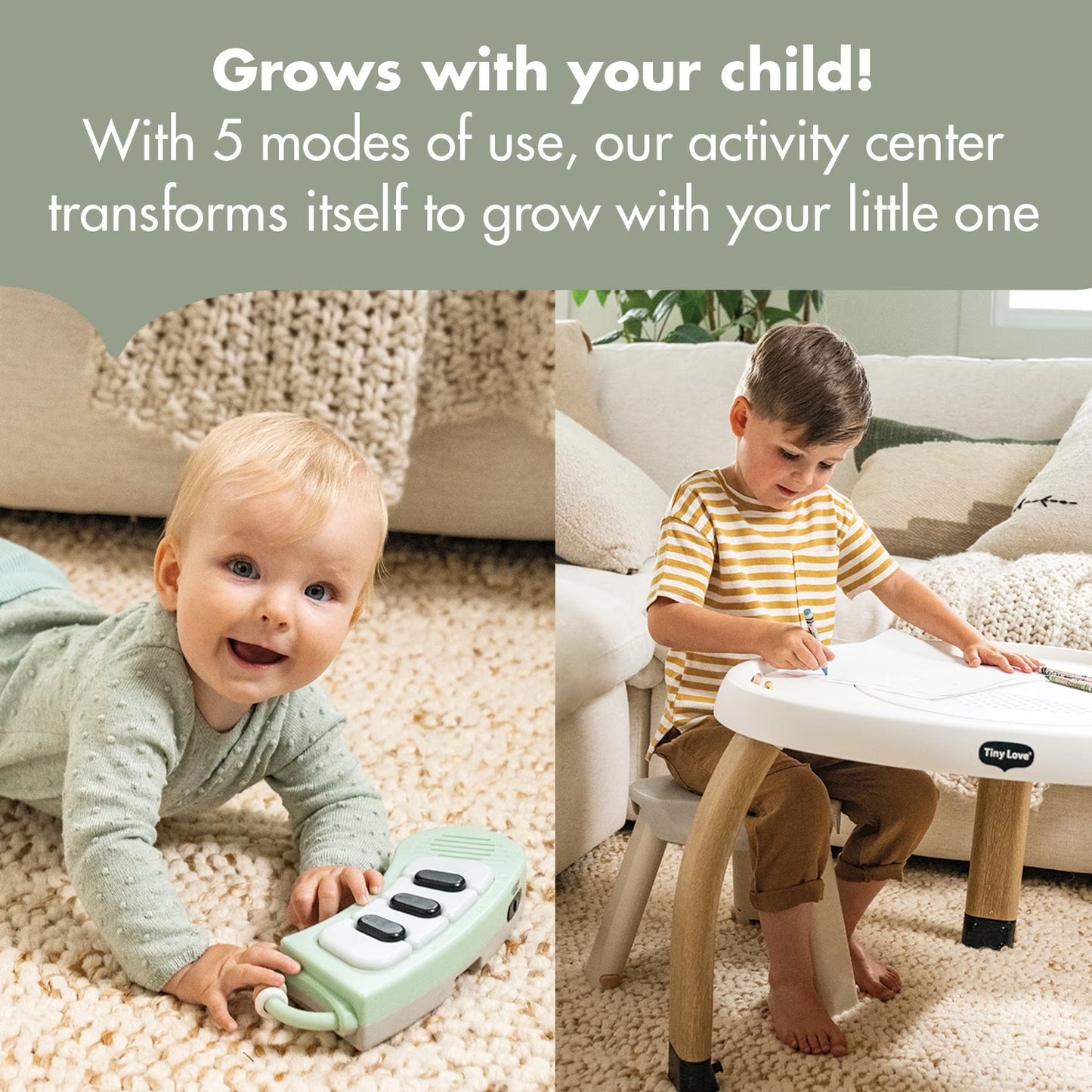 Tiny Love Tiny Love 5-in-1 'Here I Grow' Stationary Activity Center (Black & White Décor Collection)