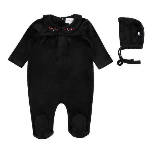 Miss Mini Embroidered Shabbos Stretchie (girl)