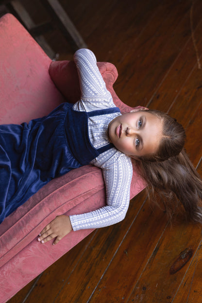 Bondoux Printed Velour Maxi Jumper