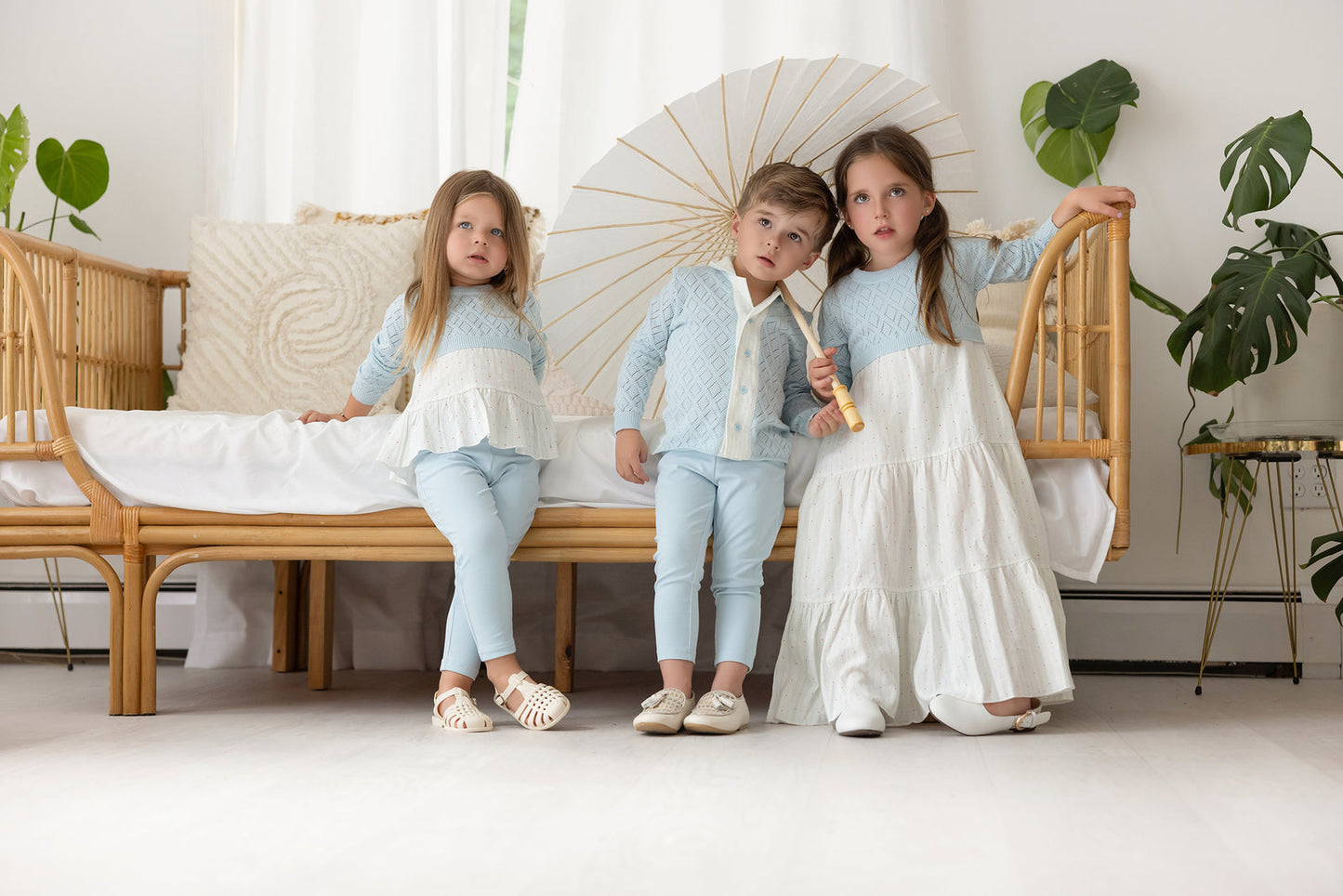 Miss Mini Pointelle Knit Shabbos Robe
