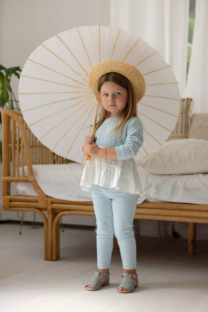 Miss Mini Pointelle Knit Shabbos Girl Set