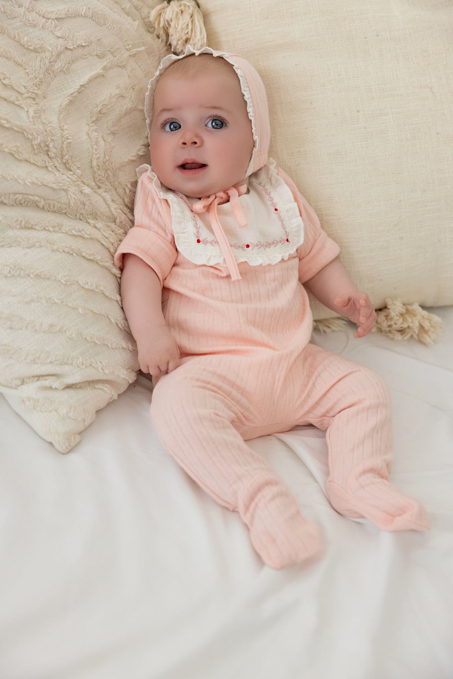 Miss Mini Pointelle Knit Girl Footie