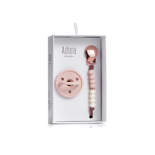 Adora Pacifier Clip (Blush Ombre)