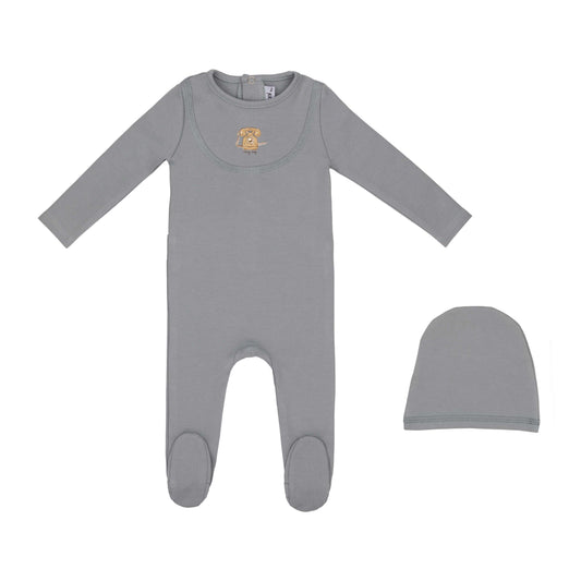 Mini Label Antique Phone Footie & Hat