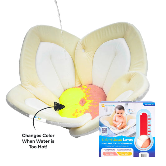 Blooming Bath Colorbloom Safe Lotus with Snaps (Peach-Alert Yellow)