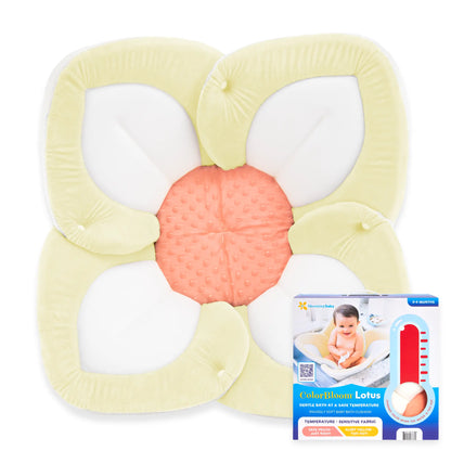Blooming Bath Colorbloom Safe Lotus with Snaps (Peach-Alert Yellow)