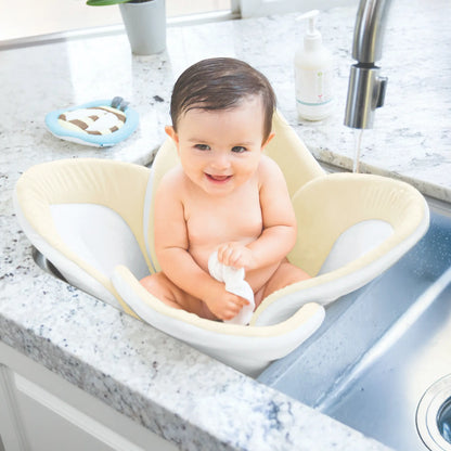 Blooming Bath Colorbloom Safe Lotus with Snaps (Peach-Alert Yellow)