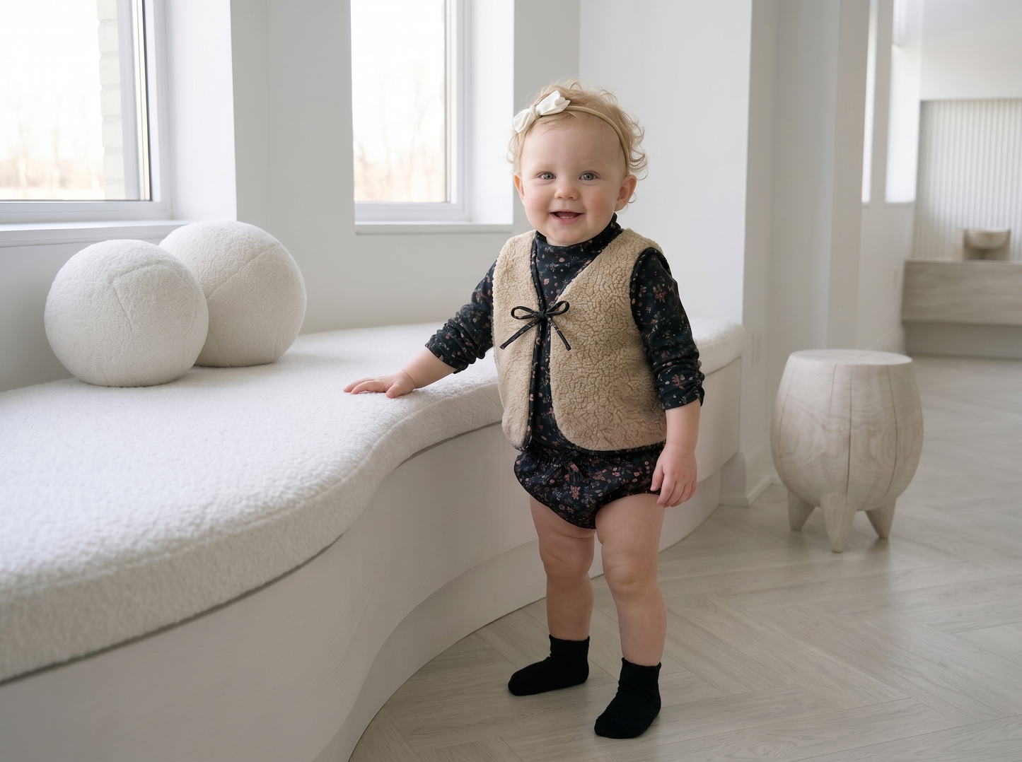 Tiny Too Baby Girl Fleece Vest