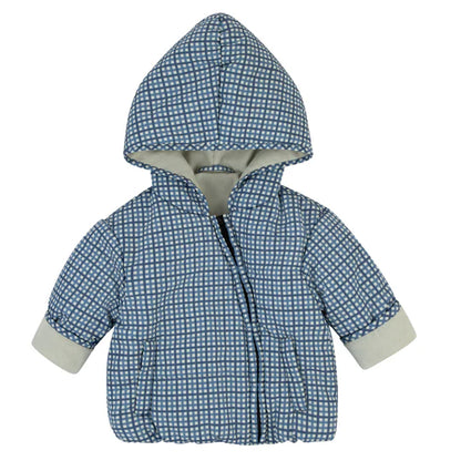Cozy Coop Baby Plaid Jacket w/ Beanie
