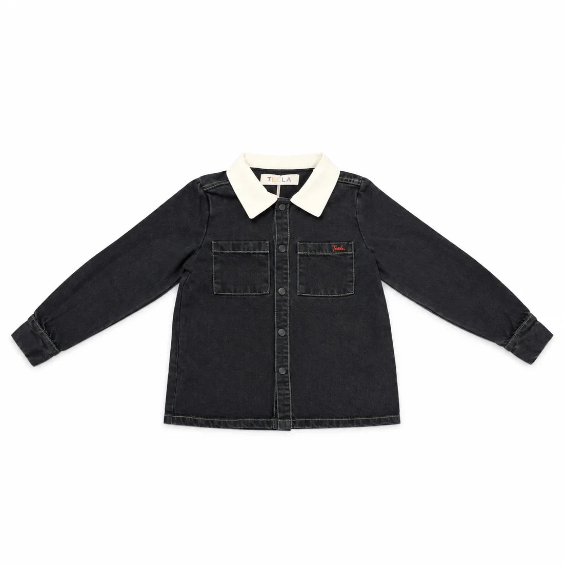 Teela Black Denim Boys Shirt
