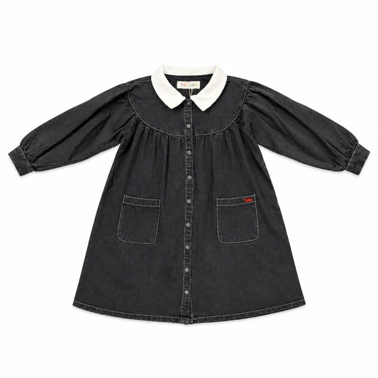 Teela Black Denim Dress