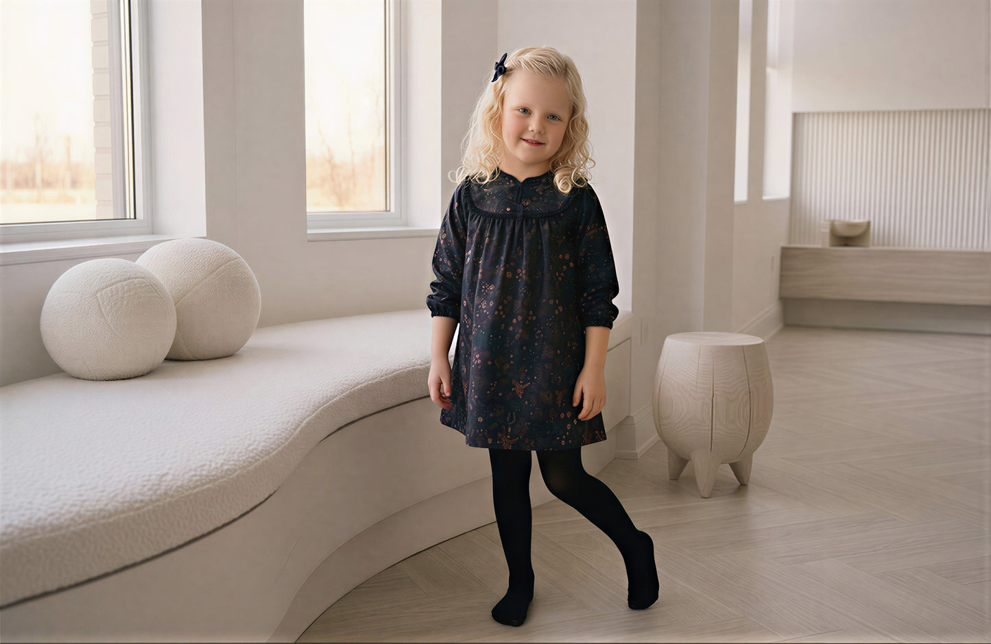 Tiny Too Black Floral Dress