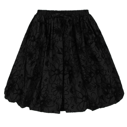 Rompp Black Velvet Skirt