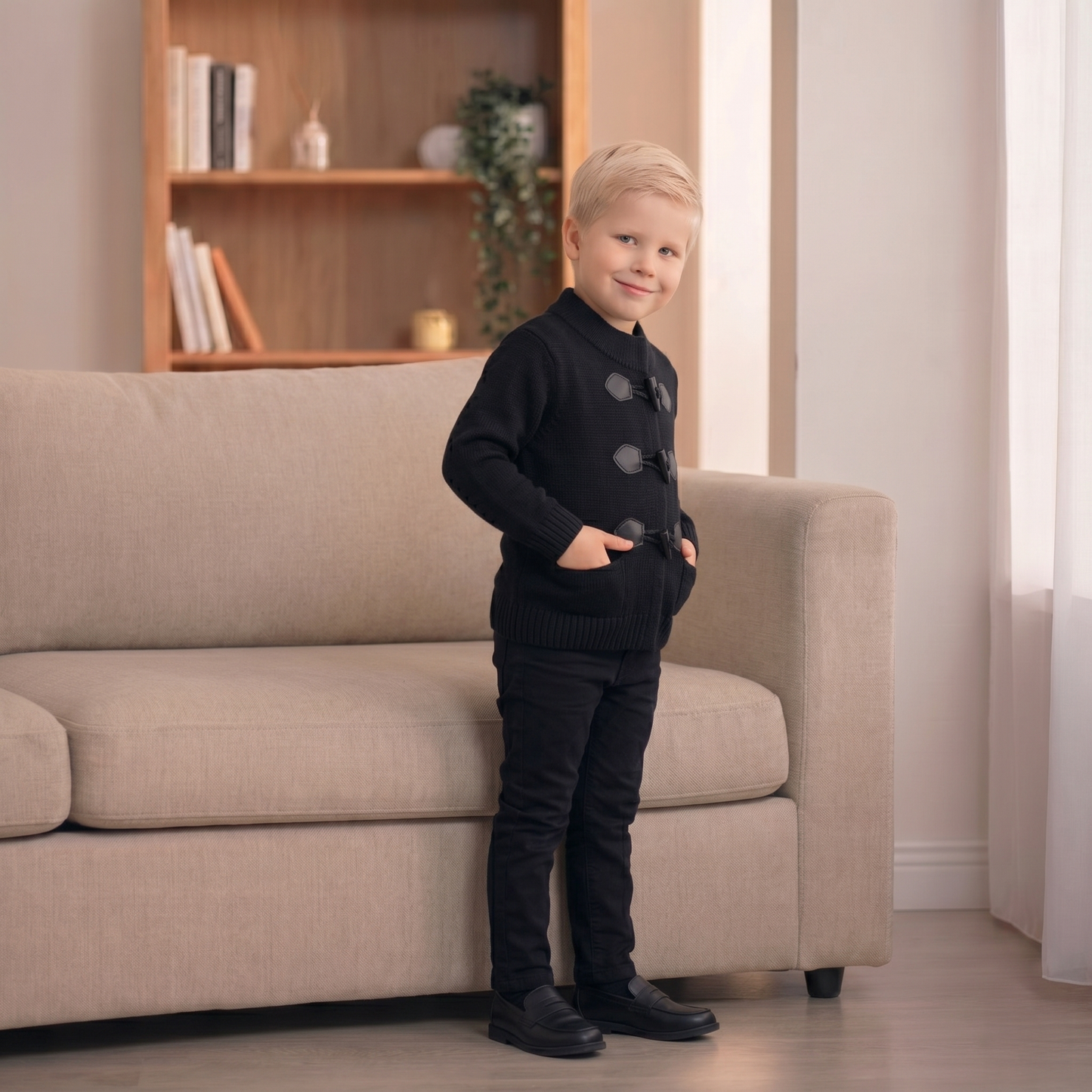 Tiny Too Black Knit Blazer