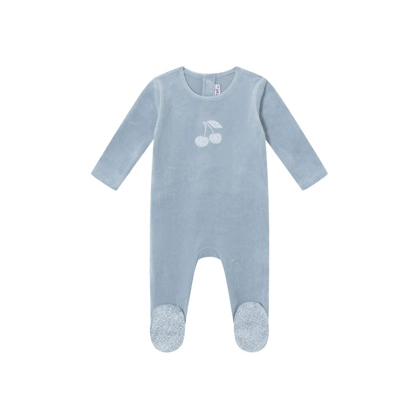 Mini Label Toile Printed Cherry Footie