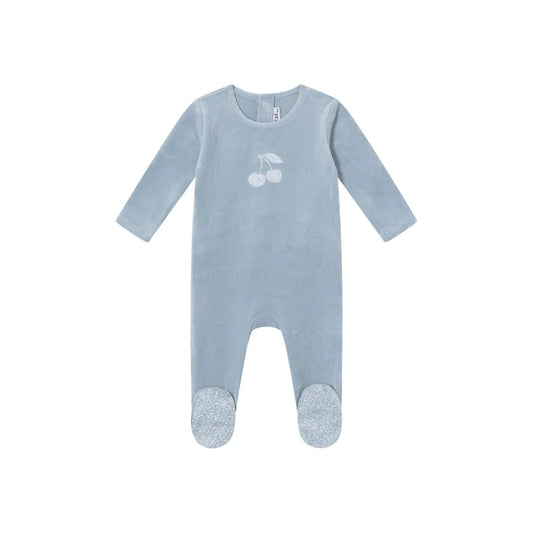 Mini Label Toile Printed Cherry Footie