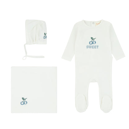 Bondoux Cherry 3pc Layette Set