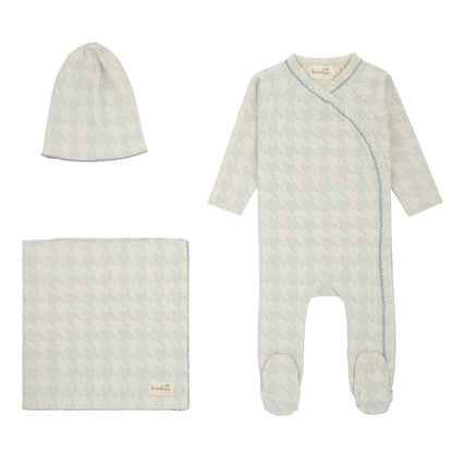 Bondoux Houndstooth 3pc Layette Set