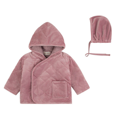 Bondoux Quilted Girl Sweater w/ Bonnet