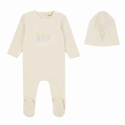 Bondoux 3 Bunny Footie & Hat
