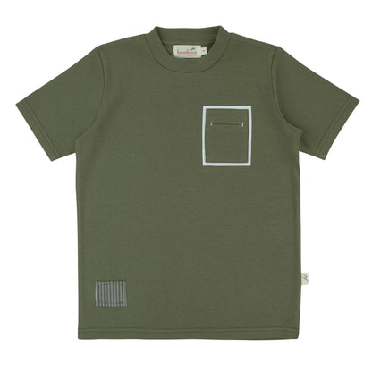 Bondoux Pin-Striped Boys Top Short Sleeves