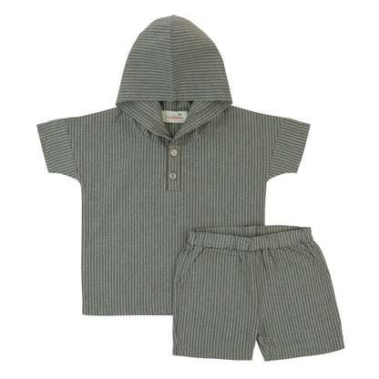 Bondoux Pin-Striped Toddler 2pc Set