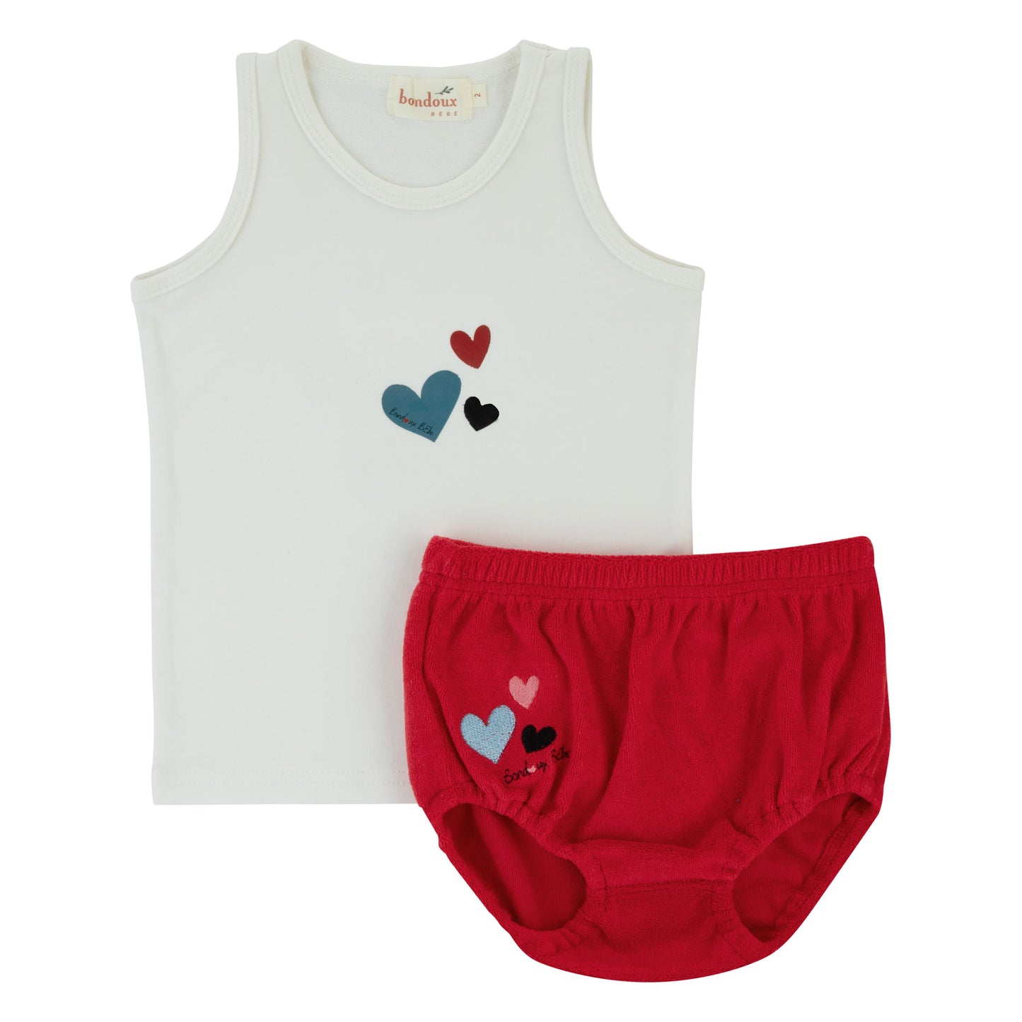 Bondoux Terry Shapes Baby 2pc Set (girl)