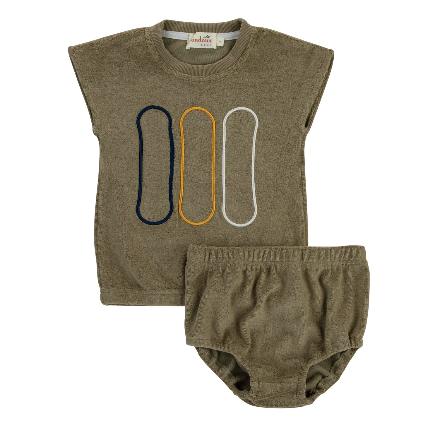 Bondoux Terry Piping 2pc Set