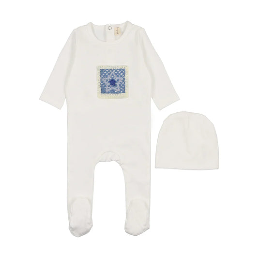 Bonjoy Crochet Footie & Hat