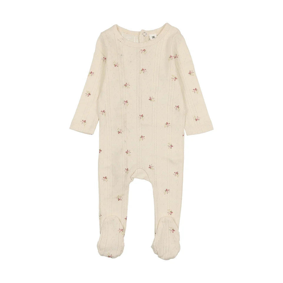 Bonjoy Printed Pointelle Footie (girl)