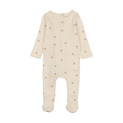 Bonjoy Printed Pointelle Footie (girl)