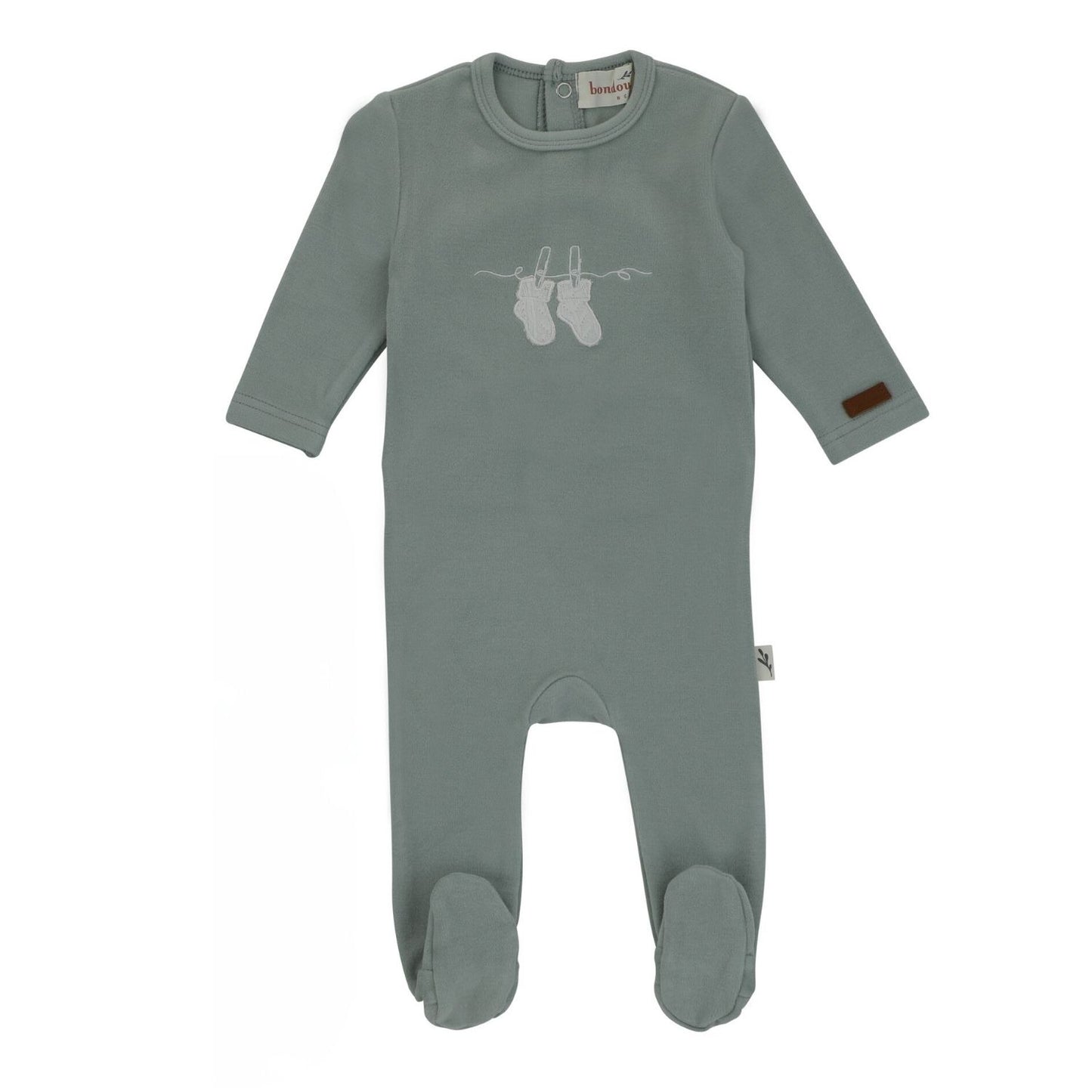 Bondoux Bootie Applique Footie Boy