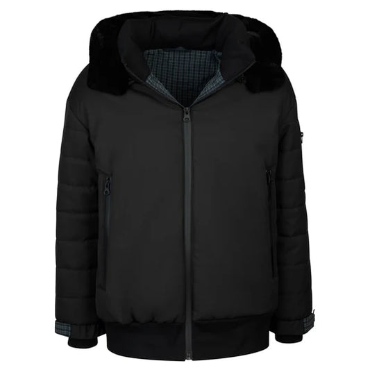 Cozy Coop Boys Rubber Zipper Coat
