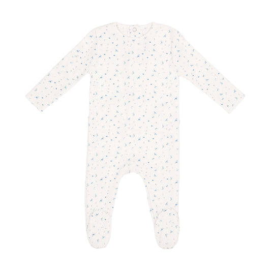 Mini Label Bird Over Print Footie